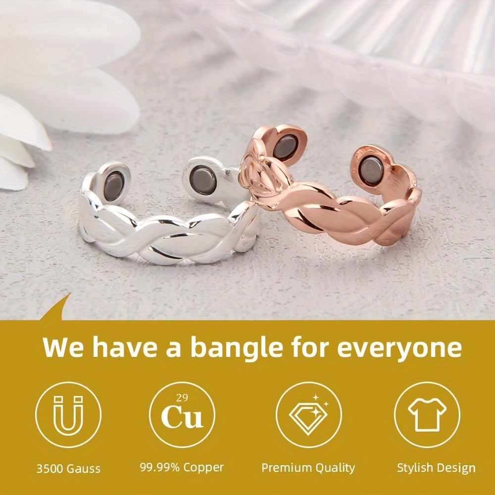 Adjustable Copper Magnetic Ring for Women - Thumb Jewelry Gift